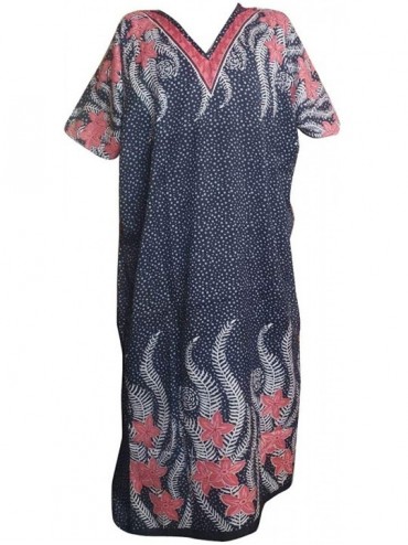 Cover-Ups Women's Kaftan Kimono Dress Beach Cover Up Ladies Caftan Sleepwear Viscose Kaftan Night Gown Robe V-Neck Cover Up -...