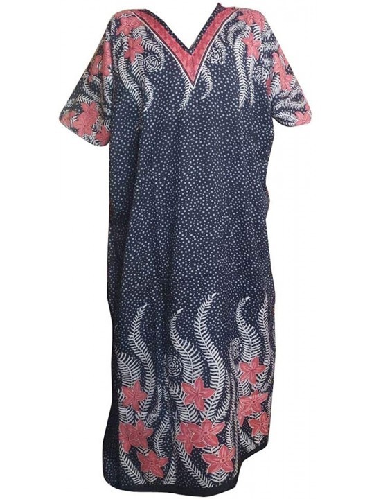 Cover-Ups Women's Kaftan Kimono Dress Beach Cover Up Ladies Caftan Sleepwear Viscose Kaftan Night Gown Robe V-Neck Cover Up -...