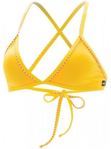 Tops Women's Uglies Revibe Solid Triangle Top & Drying Towel Bundle - Canary - CS18R72A3EO $46.01