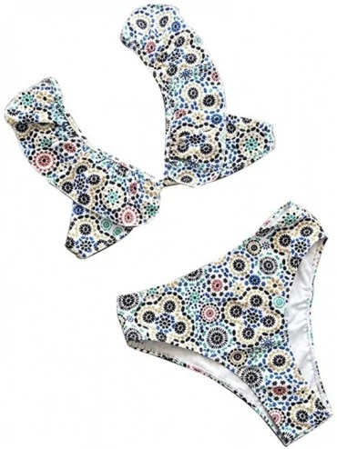 Sets 2pcs Women Brazilian Bathing Suit Push Up Racerbak Bra Triangle Bottom Knitting Bikini Set - Orchid - C91920Y23C5 $31.09