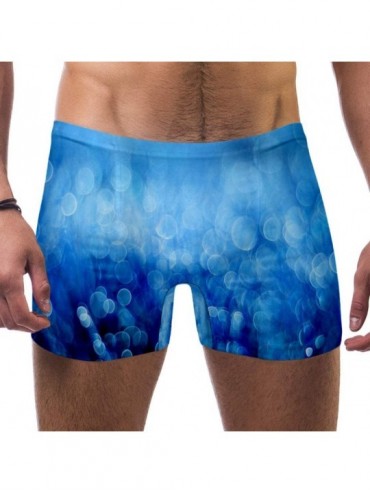 Briefs Mens Abstract Blue Bokeh Circles Swimsuits Swim Trunks Shorts Athletic Swimwear Boxer Briefs Boardshorts - CL19E4DNYEZ...