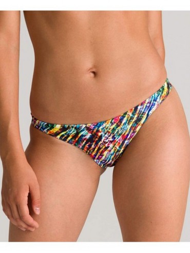 Bottoms Women's Rule Breaker Free Brief MaxLife Bikini Bottom - Black Multi - CL192CULONL $54.20
