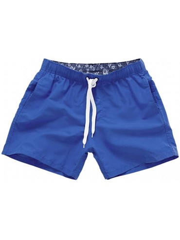 Board Shorts Mens Quick-Drying Boardshort Swimming Trunks Holiday Casual Outdoor Sport Beach Shorts - Deep Blue - C8189YCD9L5...