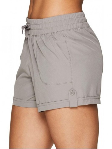 Board Shorts Active Women's Relaxed Fit Breathable Ventilated Stretch Woven Athletic Walking Short with Pockets - S-19 Taupe ...