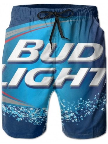 Board Shorts Bud Light Men's Quick Dry Swim Trunks Beach Shorts Board Shorts with Mesh Lining - Bud Light7 - CP196YUOOS2 $68.25