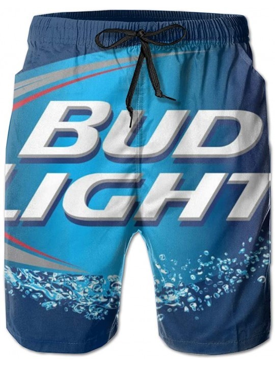 Board Shorts Bud Light Men's Quick Dry Swim Trunks Beach Shorts Board Shorts with Mesh Lining - Bud Light7 - CP196YUOOS2 $38.74