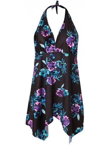 Sets Tankini Sets Women Shorts Bikini Tops Set Swimwear Push Up Padded Bra - C Purple - CW18RNTYHRD $18.67