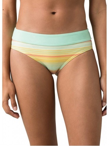 Bottoms Women's Ramba Swim Bottoms- Hipster Briefs with Thick Elastic Band - Amber Pontoon - CN195EL4R68 $71.37