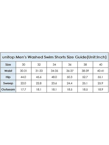 Board Shorts Men's Board Shorts Quick Dry Washed Vintage Bathing Trunks - Khaki-305 - C318ZUA9CZI $15.62