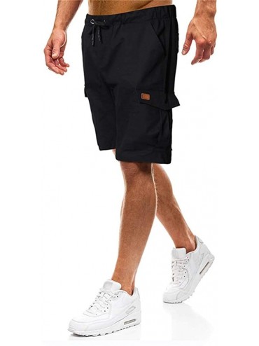 Board Shorts Outdoor Shorts Forthery Summer Sport Pure Color Bandage Casual Loose Sweatpants Drawstring Shorts Pants for Men ...