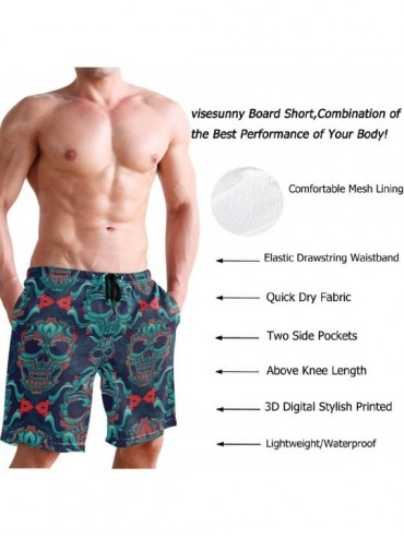 Trunks Men's Novelty Beach Shorts Quick Dry Swimwear Sports Running Swim Board Shorts Bathing Suits Mesh Lining - Multi2 - CT...