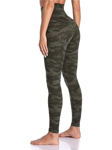 Racing Yoga Pants for Women Camouflage Print Sport High Waisted Yoga Pant Length Leggings with Pockets Activewear B Army Gree...