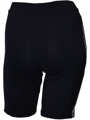 Board Shorts Women Plus Size UPF 50+ Skinny Shorts Swim Pants Rash Guard - Black With Anaconda 1 - CO1220OTZPV $38.42