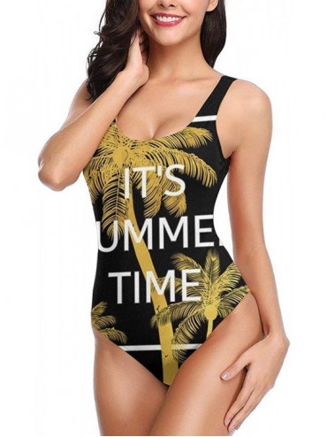 One-Pieces Women's One Pieces Swimsuits Guns Printed Beach Suits with Soft Cup - Color_14 - CC18SU0STUH $47.17