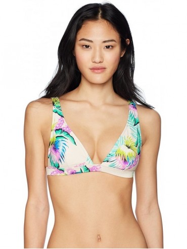 Tops Women's Ophelia Banded Halter Bikini Top - Multico (Mtc) - CC187KC642R $64.17