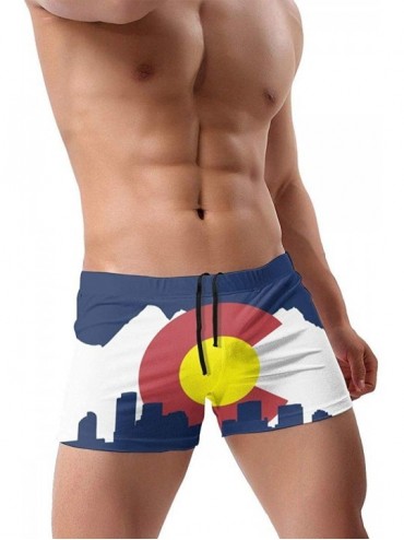 Briefs Men's Swimwear Briefs Swim Trunk Portuguese Flag Bikini Boxer Swimsuit - Texas Flag Reflexion 15 - CQ19CD7XMC5 $25.54