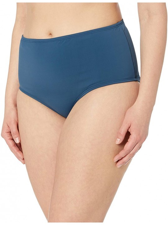 Sets Women's Plus Size Road High Waist Bikini Bottom Swimsuit - Slate - CM18HG5C5OC $38.33