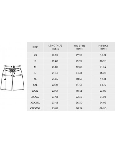Board Shorts Men's Printed Board Shorts Loose Fit Quick Dry No Mesh Lining - Multi 7 - CM18QU4KX5A $23.41