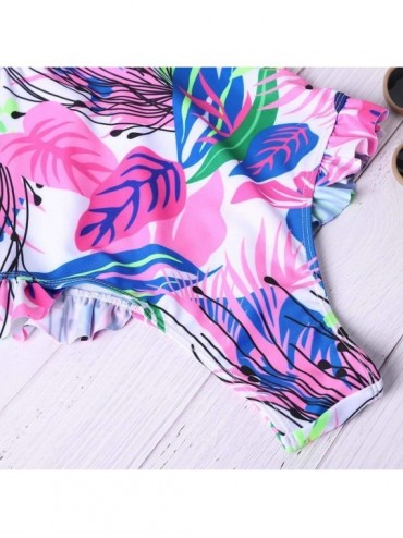 One-Pieces Womens One Piece Bikini Set Brazilian Gradient Color Hollow Out Lace Up Bandage Swimwear Beachwear - White - CY196...