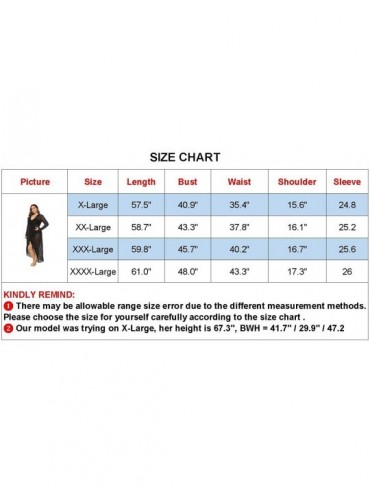 Cover-Ups Women Swimwear Cover-Up Plus Size V-Neck Hollow Out Swimsuit Bathing Suit Beach Dress - Style a - C718T7NG0AU $15.74