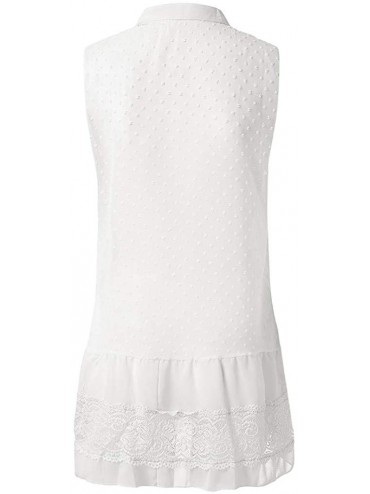 Sets The Fashion Women Summer V-Neck Sleeveless Dress - White - CO199OZZ978 $23.99