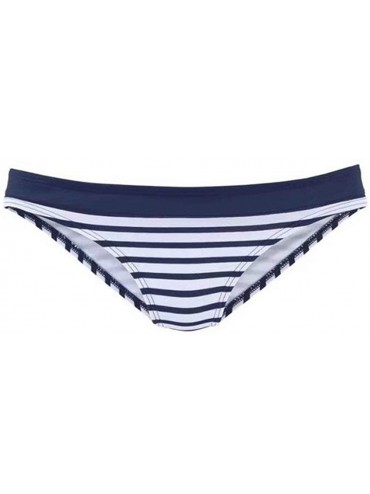 Sets Women's Low Waisted Bikini Set Stripe Printing Top Two Piece Swimsuits - CL190LMRWN6 $30.15