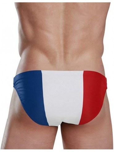 Briefs Sexy Swim Brief Bikini National Flag Beach Athletic Swimwear Briefs Sports - France Flag - CI18T4WWIIX $24.50