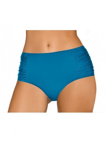 Tankinis Women's Bikini Briefs Tankini Swimwear Bottoms L8004 - Cornflower Blue - CS18G2O4L8L $58.18