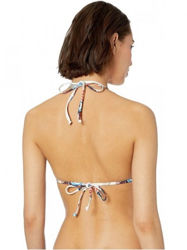 Sets Women's Triangle Swimsuit Bikini Top - Gray Malin Orange - CF18KCZDM3U $49.76