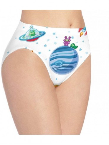 Racing Womens Underwear Happy Space Personalized Bikini Brief Hipster Panty - Color1 - CW18O78TWAD $15.61
