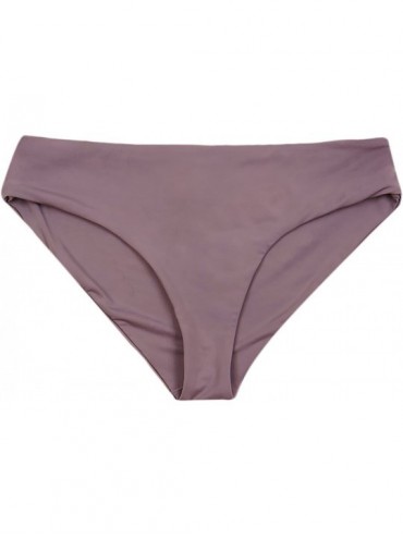 Bottoms Women's Seamless Moderate Coverage Seamless Bikini Bottom - Purple Haze - CK18CY5T0GW $42.58