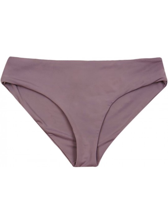 Bottoms Women's Seamless Moderate Coverage Seamless Bikini Bottom - Purple Haze - CK18CY5T0GW $20.42