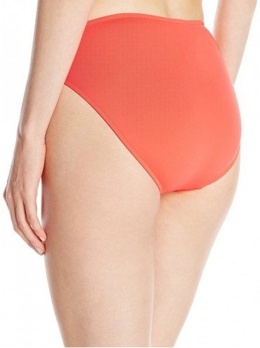 Tankinis Women's Retro Full Coverage Bikini Bottom Swimsuit with Power Mesh - Nectarine - CW125B3Z66F $28.08