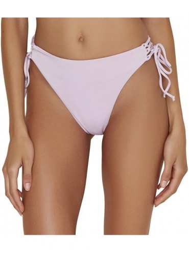 Tankinis Women's Side Tie Cheeky Bottoms - Lilac - CB18RE990ZH $57.00