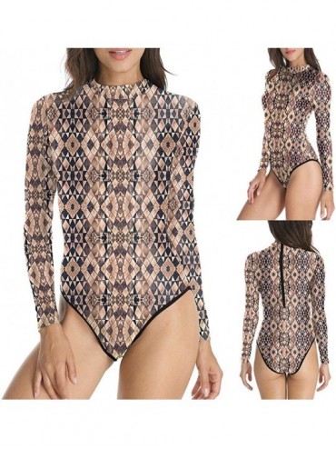 Tankinis Long Sleeve Swimsuit for Women 2020 Spring Summer Sunscreen Cute Trendy Print Tankini Beach Surfing Suit Swimwear - ...