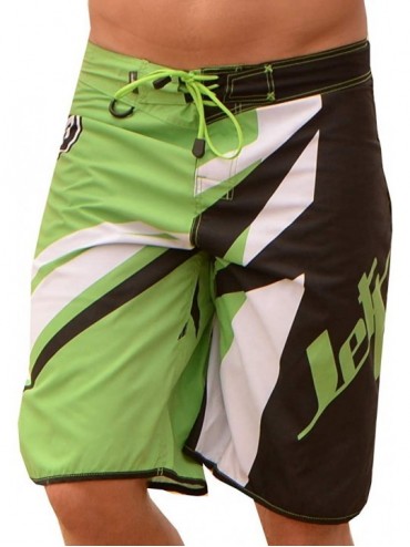 Board Shorts Jet Ski Men's Board Shorts | Key Lanyard D-Ring | No Liner | Quick Dry Sharpened Series - Green - C2196ES07HU $8...