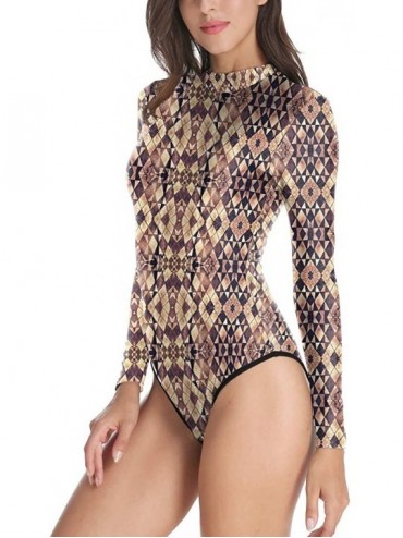 Tankinis Long Sleeve Swimsuit for Women 2020 Spring Summer Sunscreen Cute Trendy Print Tankini Beach Surfing Suit Swimwear - ...