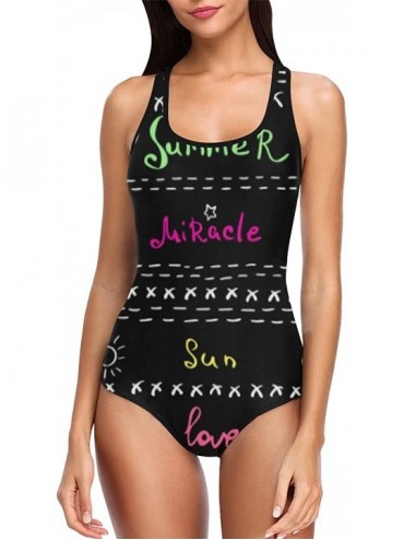One-Pieces Sea Ocean Nautical One Piece Swimsuit Swimwear Bathing Suit for Women Juniors (XS-3XL) - Multi 3 - CQ18ESGM3QM $53.43