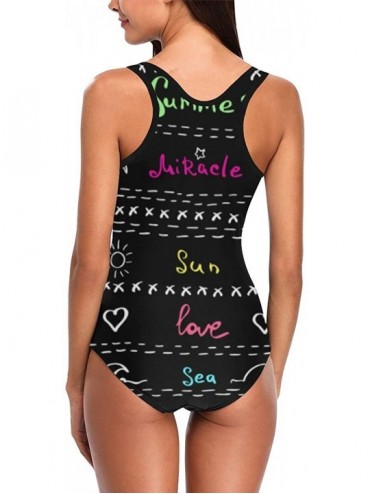One-Pieces Sea Ocean Nautical One Piece Swimsuit Swimwear Bathing Suit for Women Juniors (XS-3XL) - Multi 3 - CQ18ESGM3QM $27.81