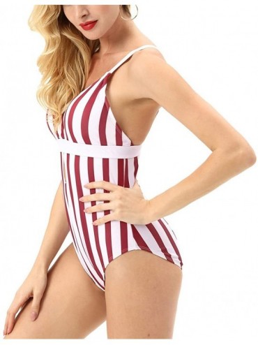 One-Pieces Womens Spaghetti Strap One Piece Swimsuits Tie Knot Front Bathing Suit - Black - C1192KM27U8 $9.19