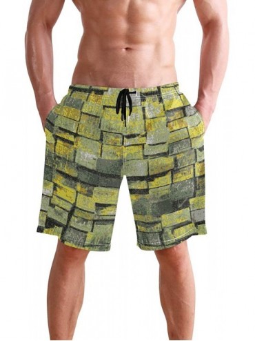 Board Shorts Africa Sunset Wide Men's Quick Dry Beach Shorts Swim Trunk Beachwear with Pockets - Color05 - C118S43UDWU $40.28