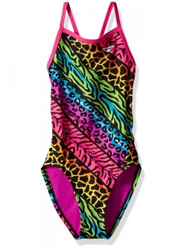Racing Youth Women's Jungle Mania Wing Back Swimsuits - Multi Color - CG116BE5EQL $63.90