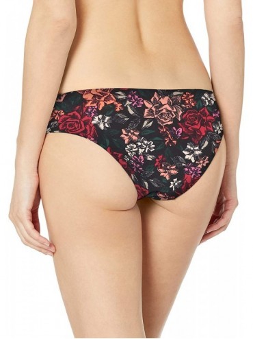 Tankinis Women's Reversible Wide Cheeky Hipster Bikini Bottom Swimsuit - Wild Rose - C518L6E7DU9 $9.88