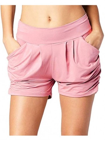 Board Shorts Ultra Soft Harem Shorts for Women - D Pink - CQ19C8TQ3WC $22.13