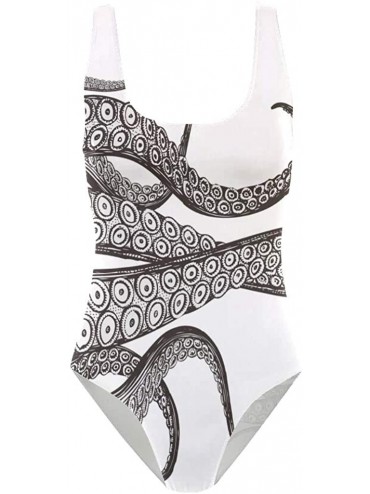 Racing Sea Kraken Octopus Tankini Swimwear for Women Girl One Piece Bathing Suit Tummy Control Backless Swimsuit - CC18R3K236...