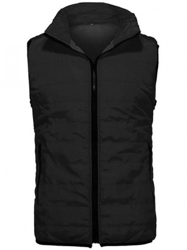 Racing Mens Vest Jacket Winter Warm Waistcoat Lightweight Zipper Sleeveless Water-Resistant Packable Puffer Down Coat - Black...