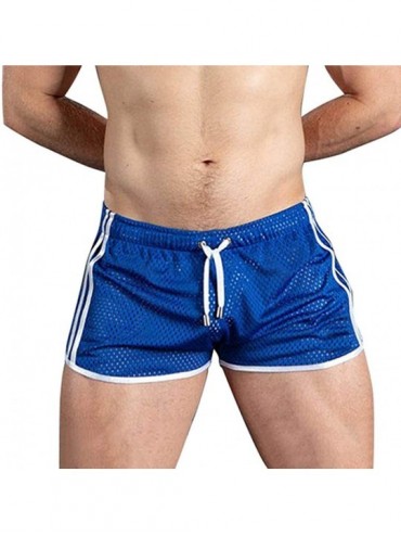 Briefs Mens Swimming Trunks Briefs Drawstring Quick Dry Square Shorts Athletic Swimwear Bathing Suit for Men Swimsuit - Blue ...