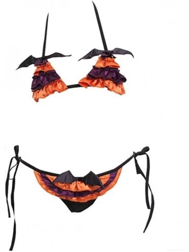 Sets Women's Two Piece Japanese Anime Triangle Bikini with Tie Side Bottom Sexy Lingerie Set - 13 - CN18ZTG0R0T $25.50