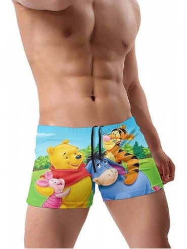 Briefs Snoopy Love Kiss Peanuts Men's Boxer Swim Shorts for Men Teens Boys Sons Swim Pool Beach Gifts - Winnie the Pooh Pigle...