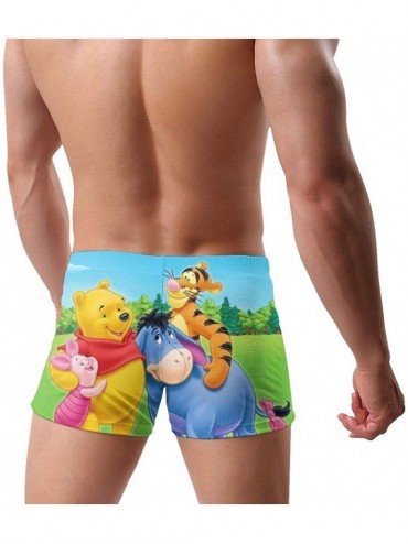 Briefs Snoopy Love Kiss Peanuts Men's Boxer Swim Shorts for Men Teens Boys Sons Swim Pool Beach Gifts - Winnie the Pooh Pigle...